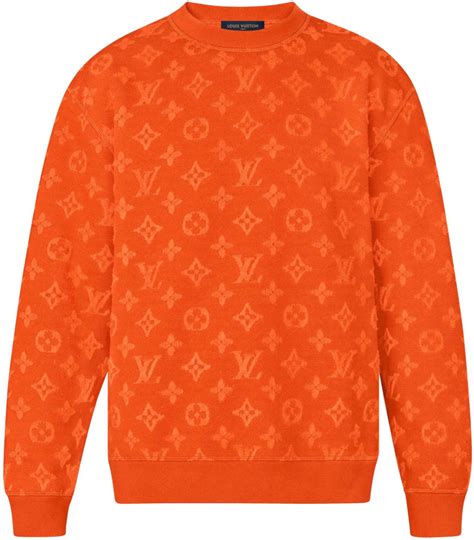 louis vuitton orange sweatshirt|louis vuitton monogram sweater.